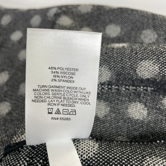 Express Women's Body Contour Polka Dot Sweater Medium Black and Off White - Picture 8 of 11